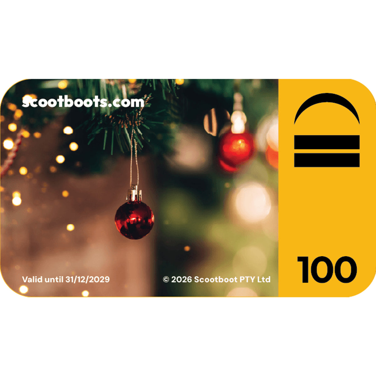 Scootboot Christmas Gift Card